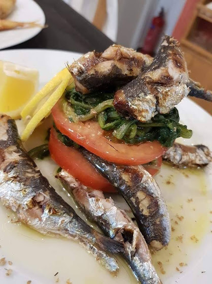 SARDINES GRILLED with FRESH VEGETABLES