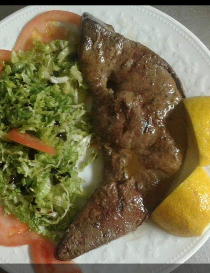 BEEF LIVER WITH FRENCH FRIES